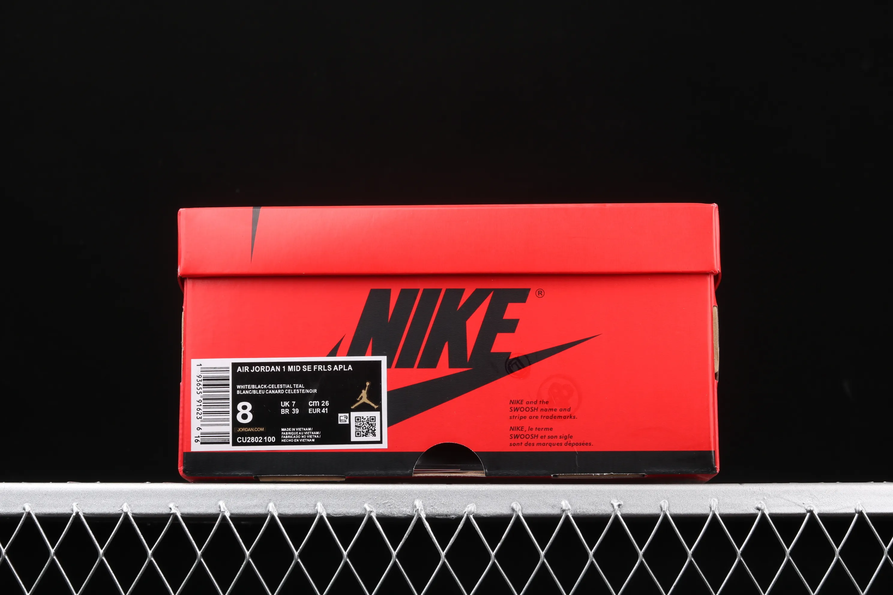 All categories Air Jordan Jordan series basketball shoes Air Jordan 1 Mid FaceTasm x Air Jordan 1 AJ1 Joe 1 cooperation mid-top light luxury gray blue CU2802-100